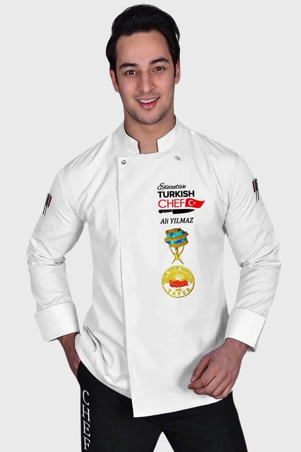 1398 Muhteşem Beyaz Turkısh Chef Aşçı Ceketi