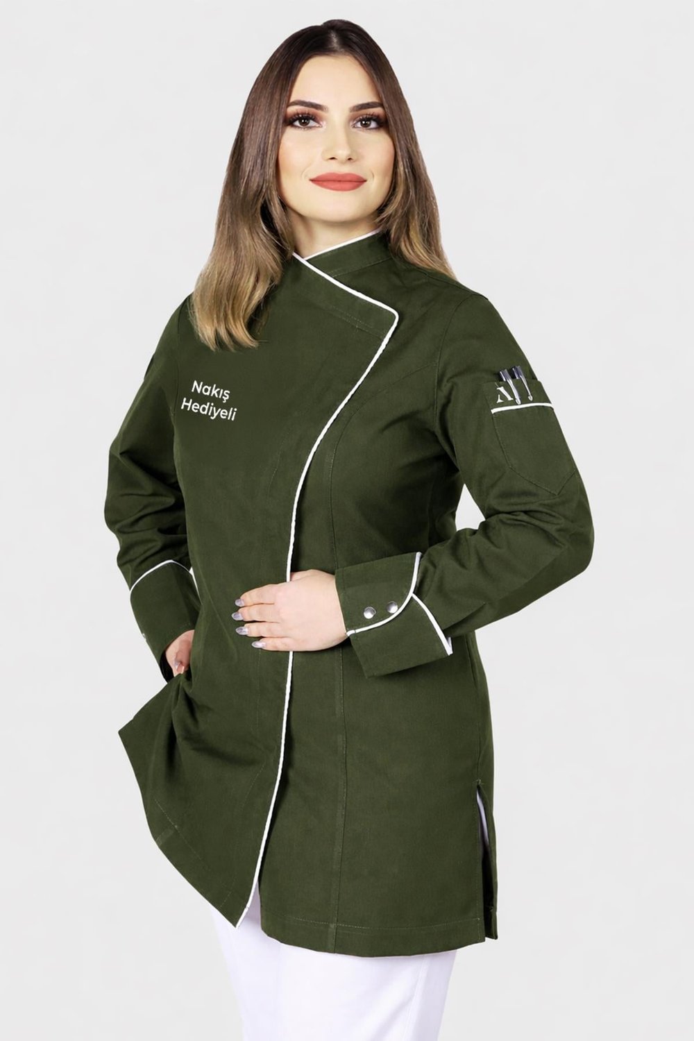 1703 Aşçı Ceketi Haki