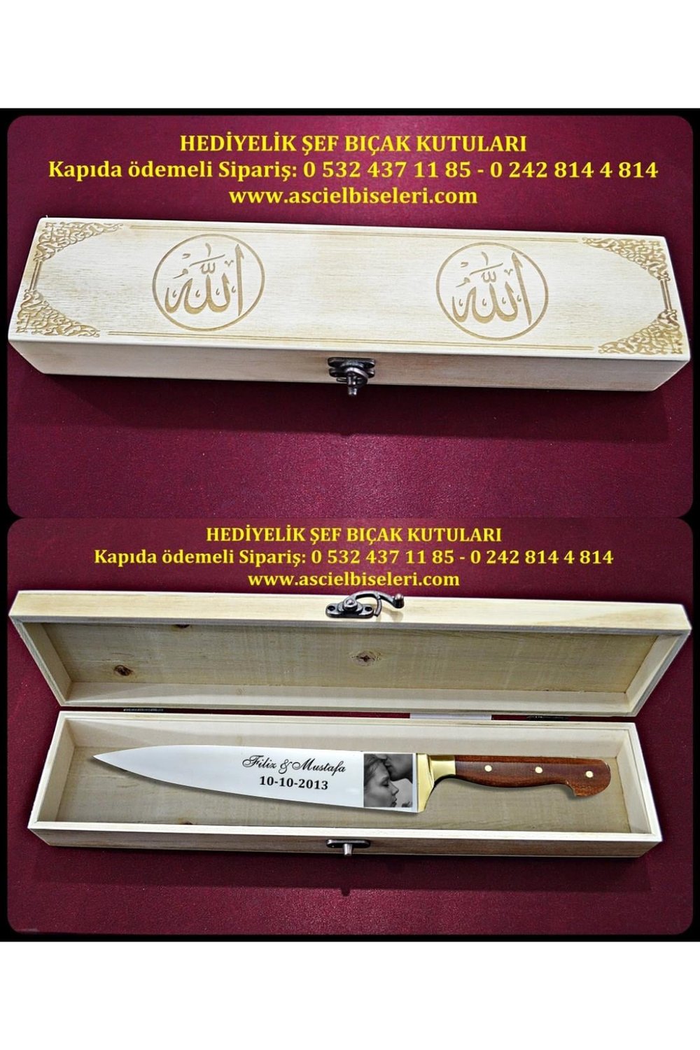 88029 Bıçak Kutusu Kendinden Hazır Desenli