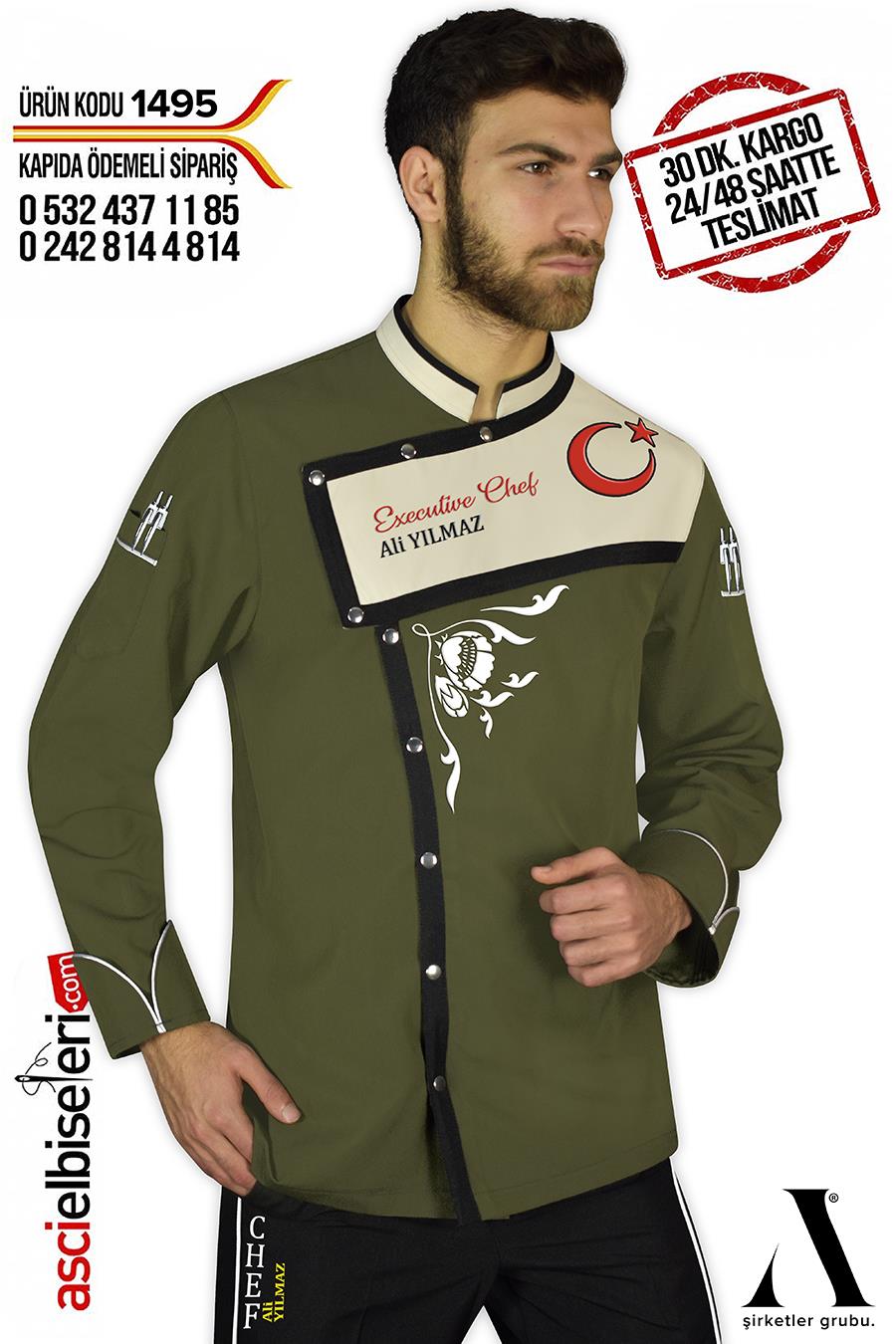 De- 1495 - Maxımum Chef Aşçı Ceketi
