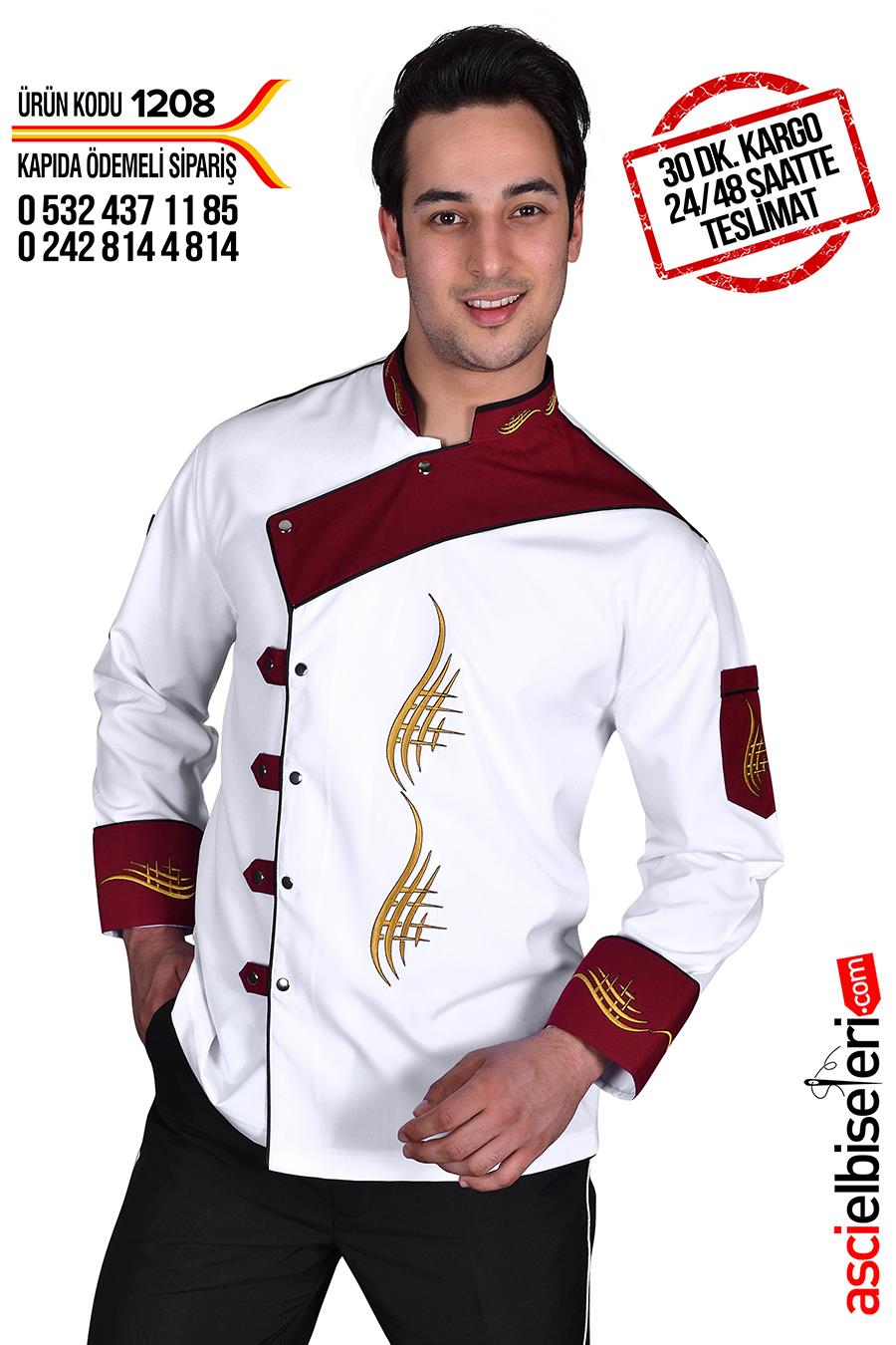 De1208 Karşıyaka Chef Aşçı Ceketleri