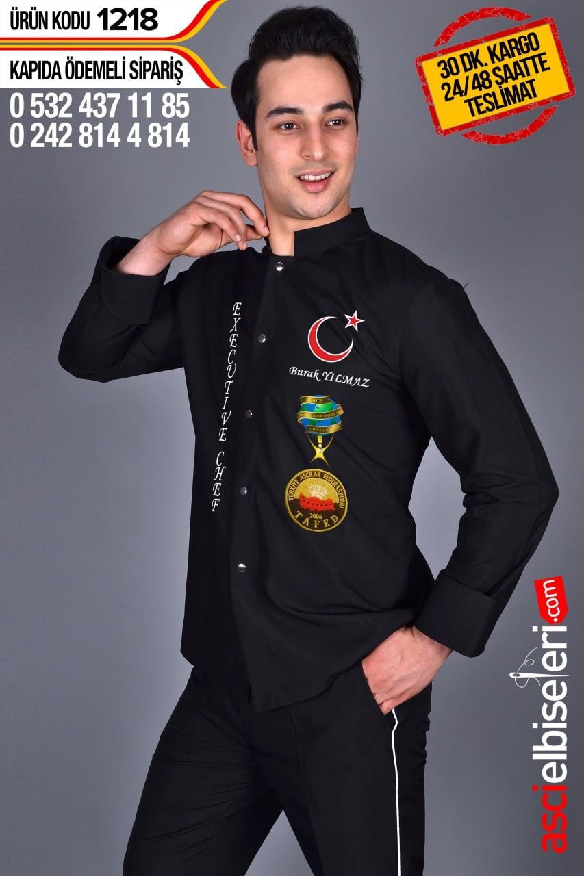 De1218-Beşiktaş Executıve Chef Aşçı Ceketleri