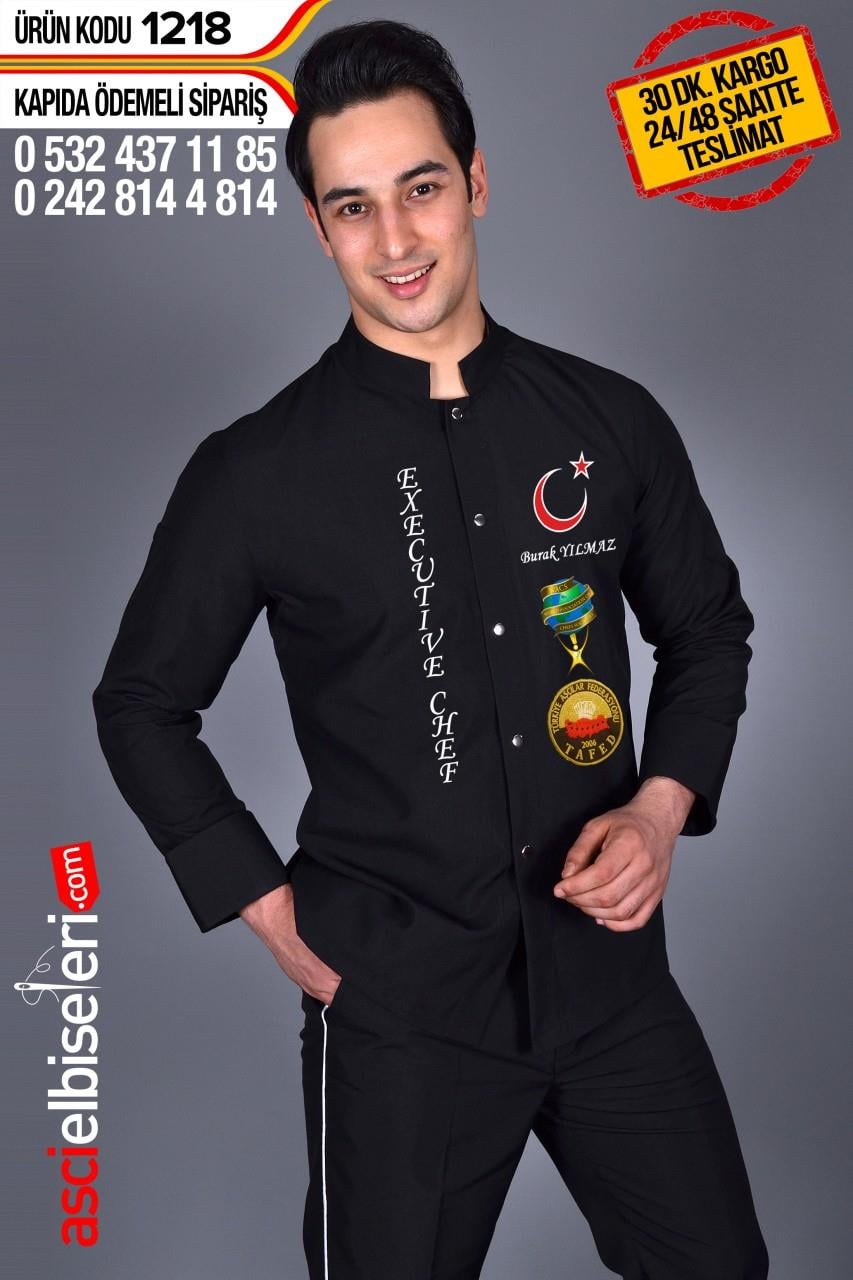 De1218-Beşiktaş Executıve Chef Aşçı Ceketleri