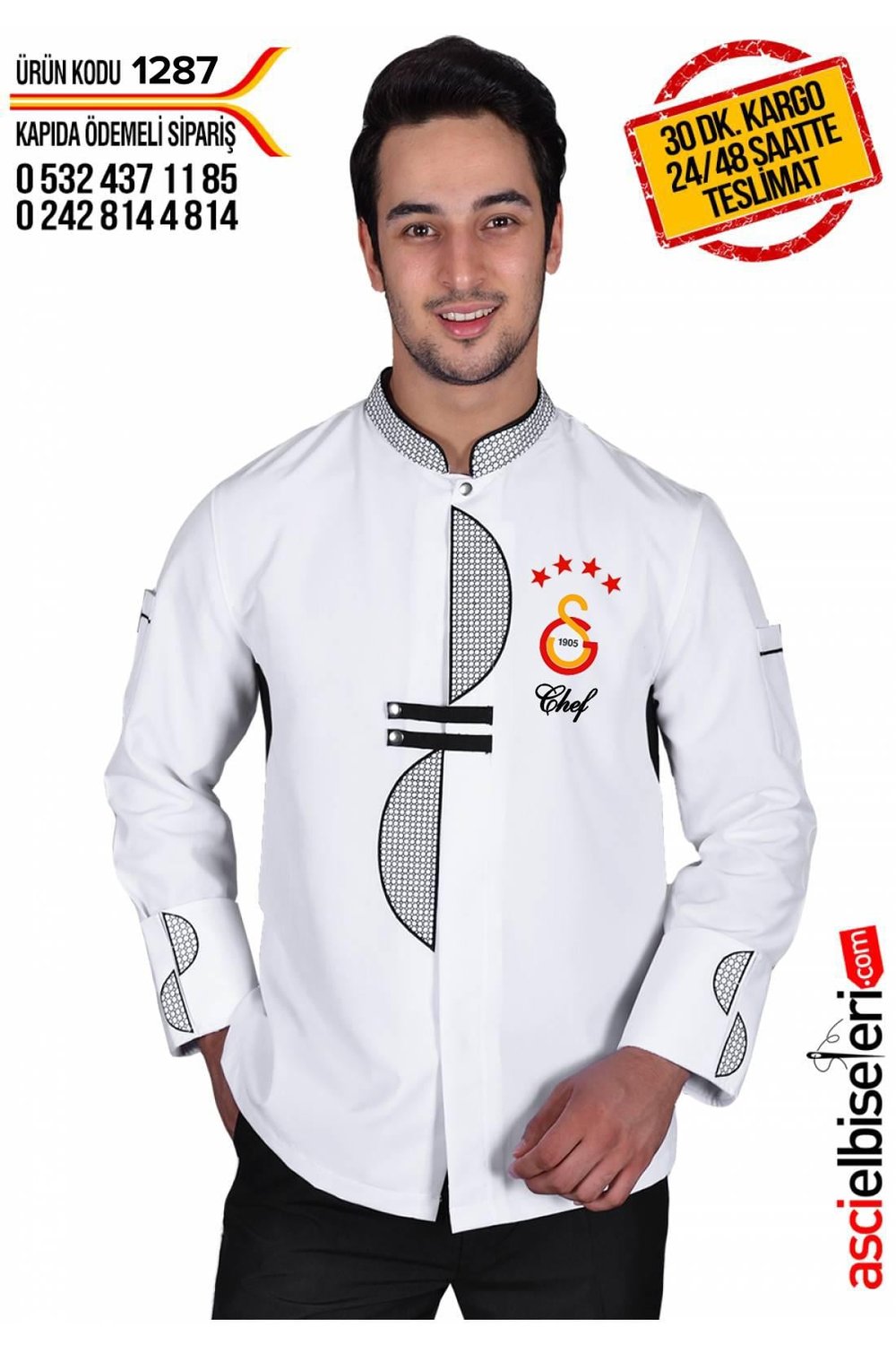 De1287 Şef Aşçı Ceketi