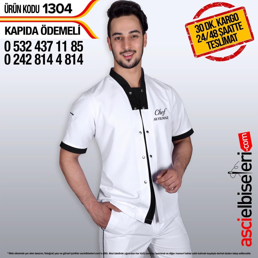 De1304 Uygun Fiyatlı Aşçı Ceketleri
