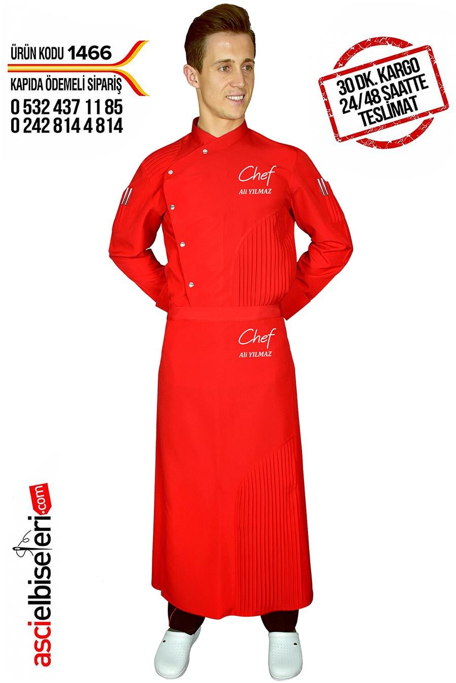De1466 Chef Nakışlı Ceket