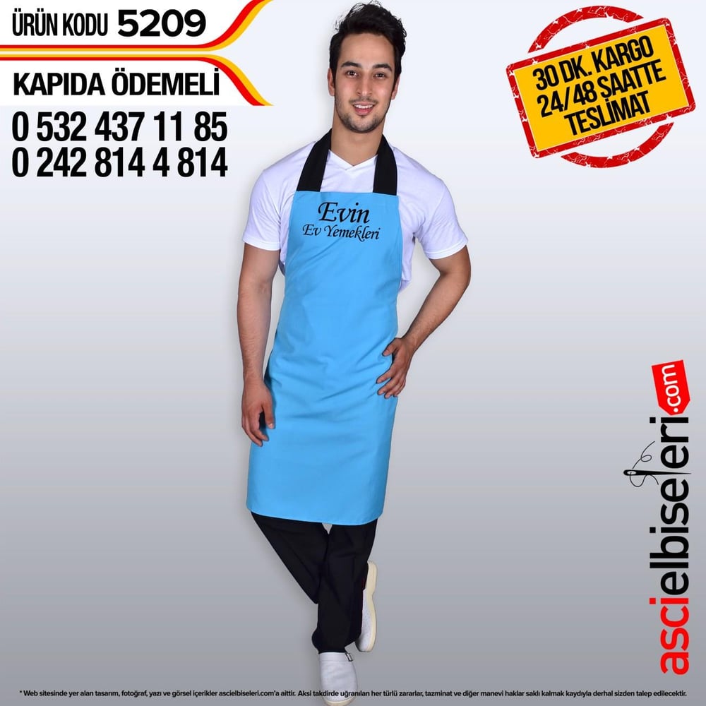 De5209 Kalın Askılı Önlük