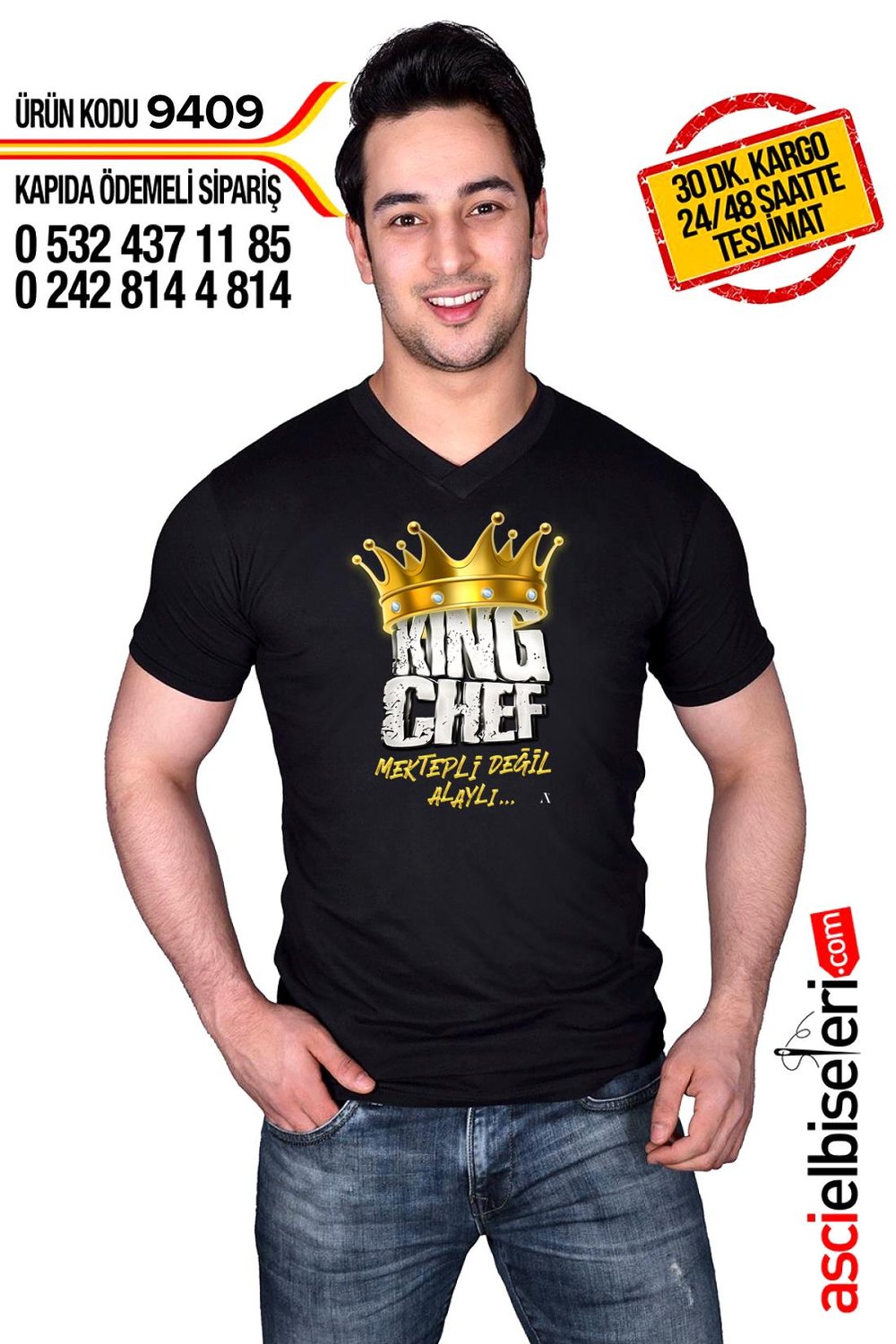De9409 Baskılı Tişörtler