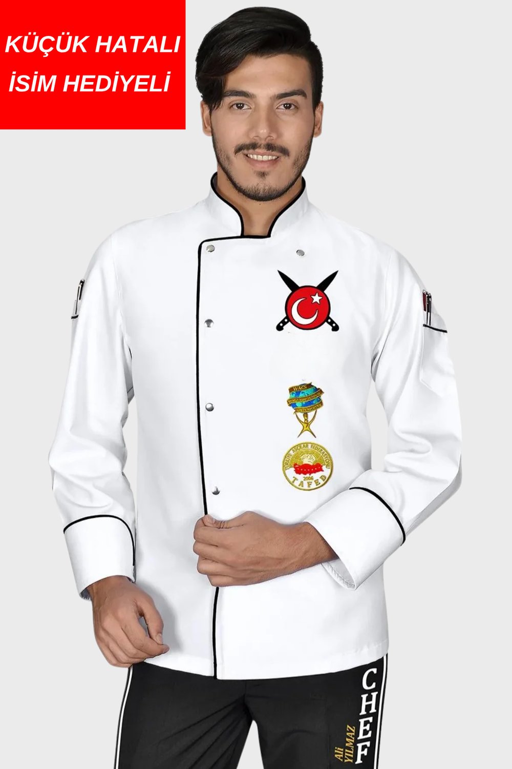 Küçük hatalı ürün I Aşçı Ceketi Şef Ceketi Aşçı Kıyafeti Aşçı Forması Aşçı Gömleği Aşçı Elbiseleri