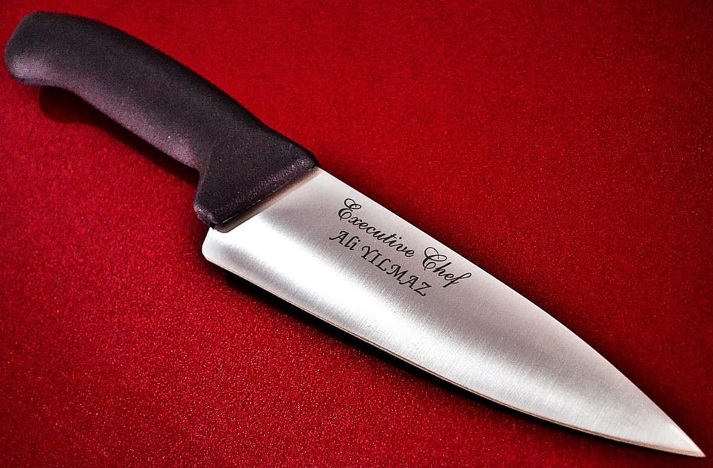 Şef Bıçakları 17 Cm Bıçak Üzerine İsim Yazılması Hediye