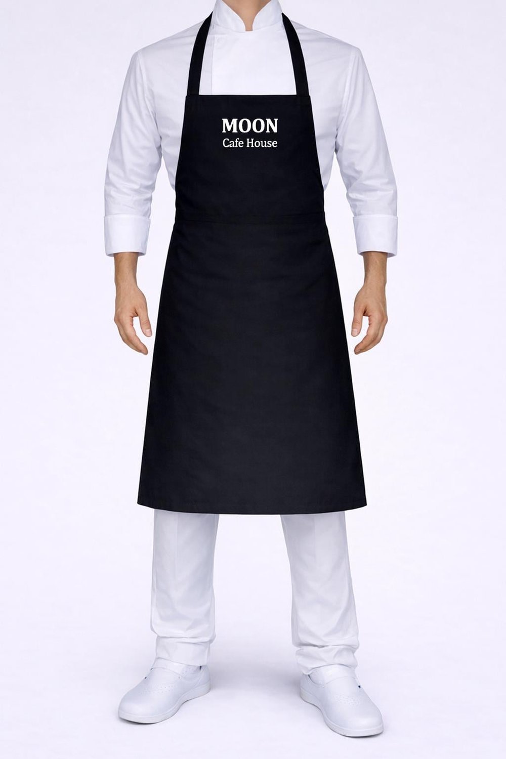 Siyah İsim Hediyeli Boyundan Bağlama Önlük