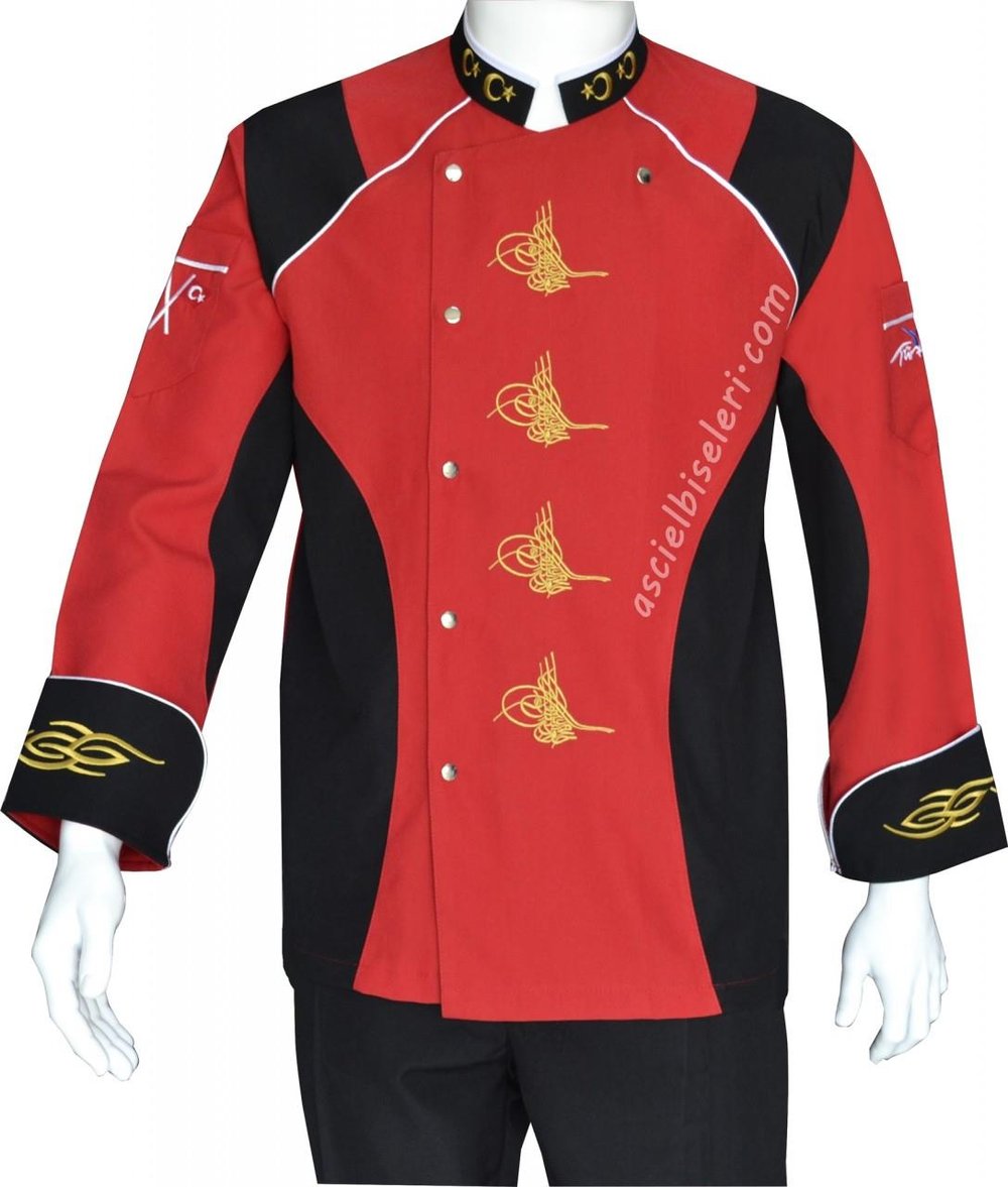 Ss-1025-Ankara Tuğralı Chef Ceketleri