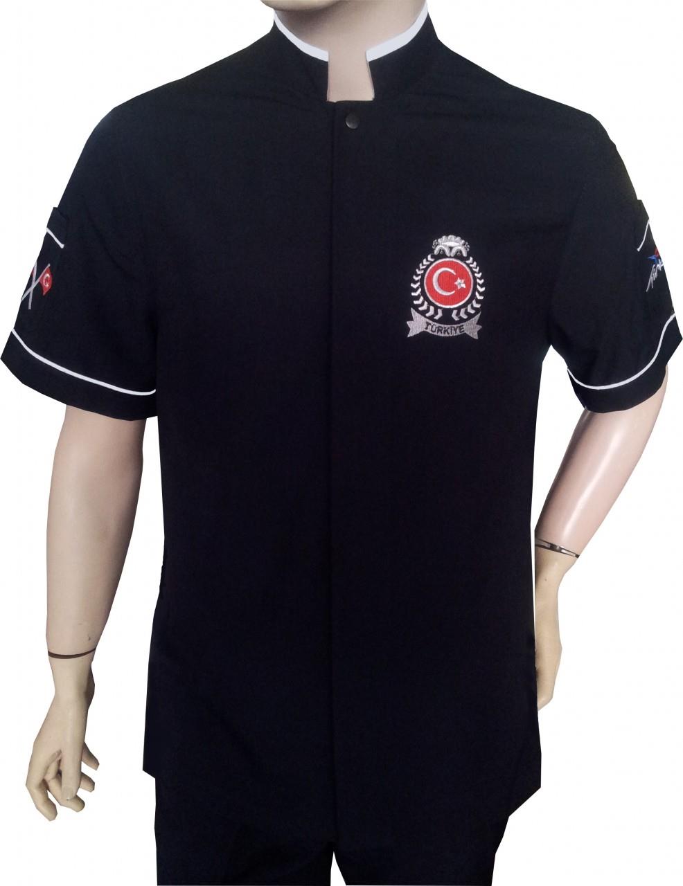 Ss1108-Maslak Siyah Aşçı Ceketleri
