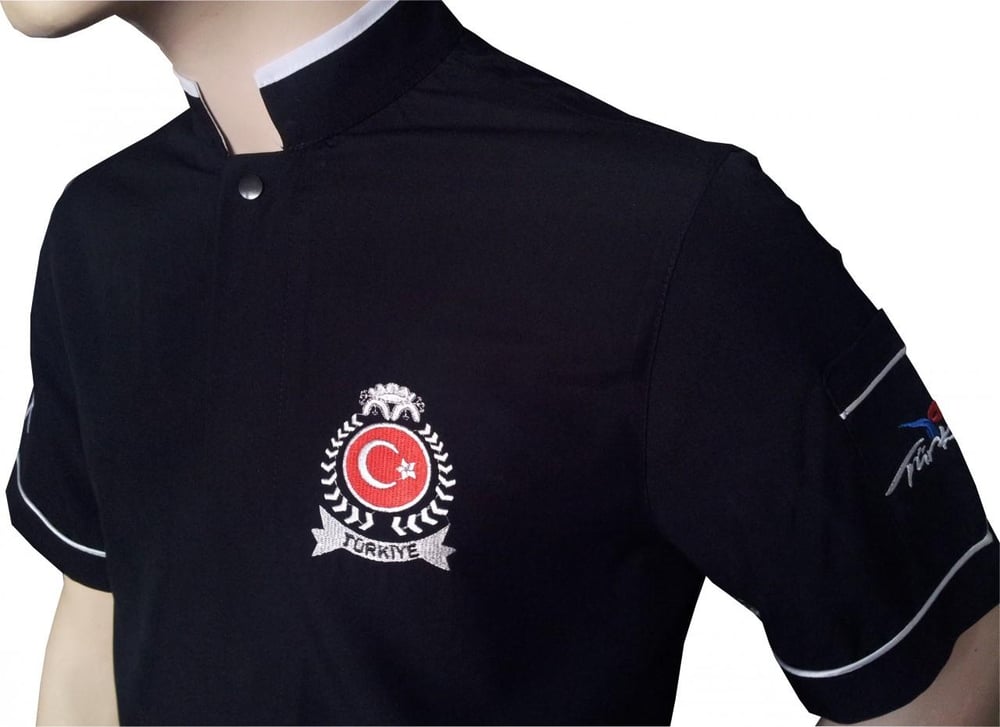 Ss1108-Maslak Siyah Aşçı Ceketleri