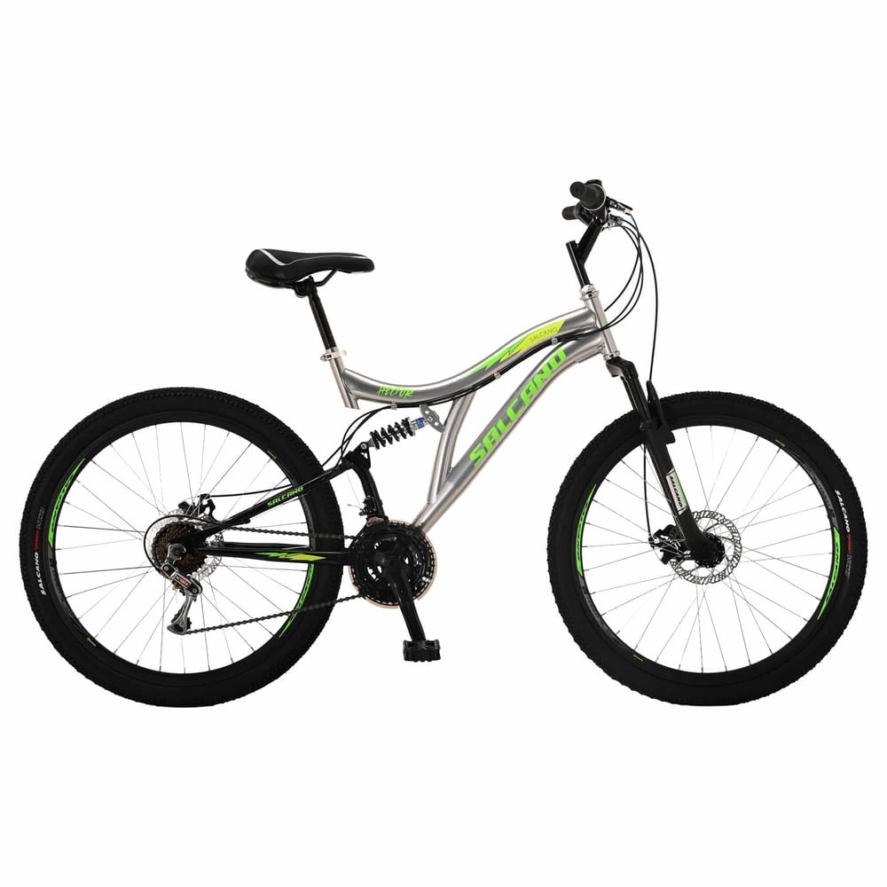 Salcano Hector 24 Md 24 Jant Disk Fren Çift Amortisörlü Bisiklet (140 ile 160 cm Arası Boy)