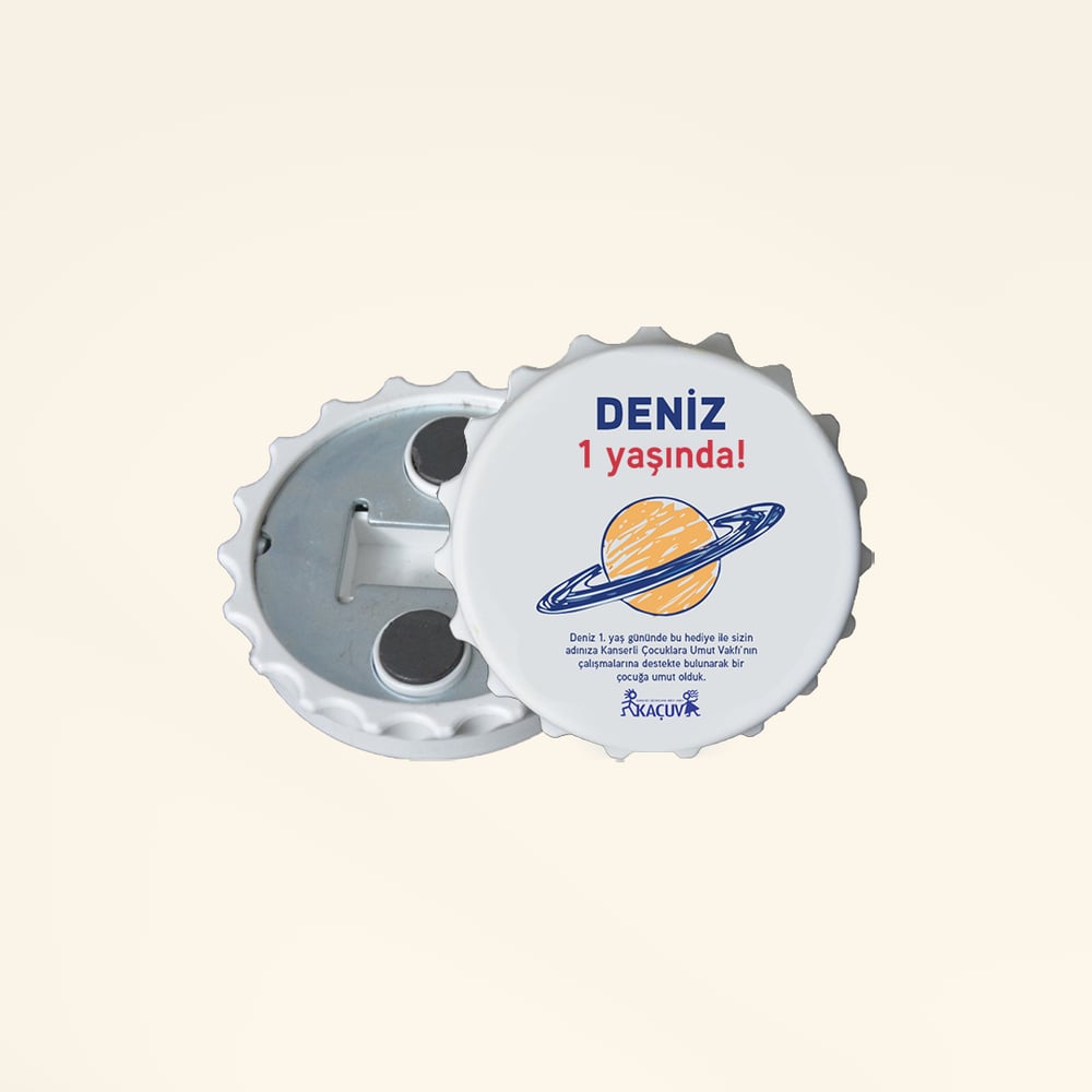 Doğum Günü Açacak Magnet -  Gezegenler  Arası Keşif