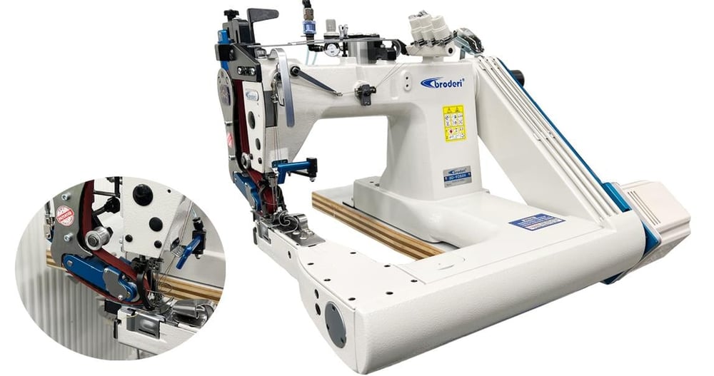 BRODERİ BD - 9288XH - PR / DD 3 İğne Palet Çekicili Kot Kollu Dikiş Makinası
