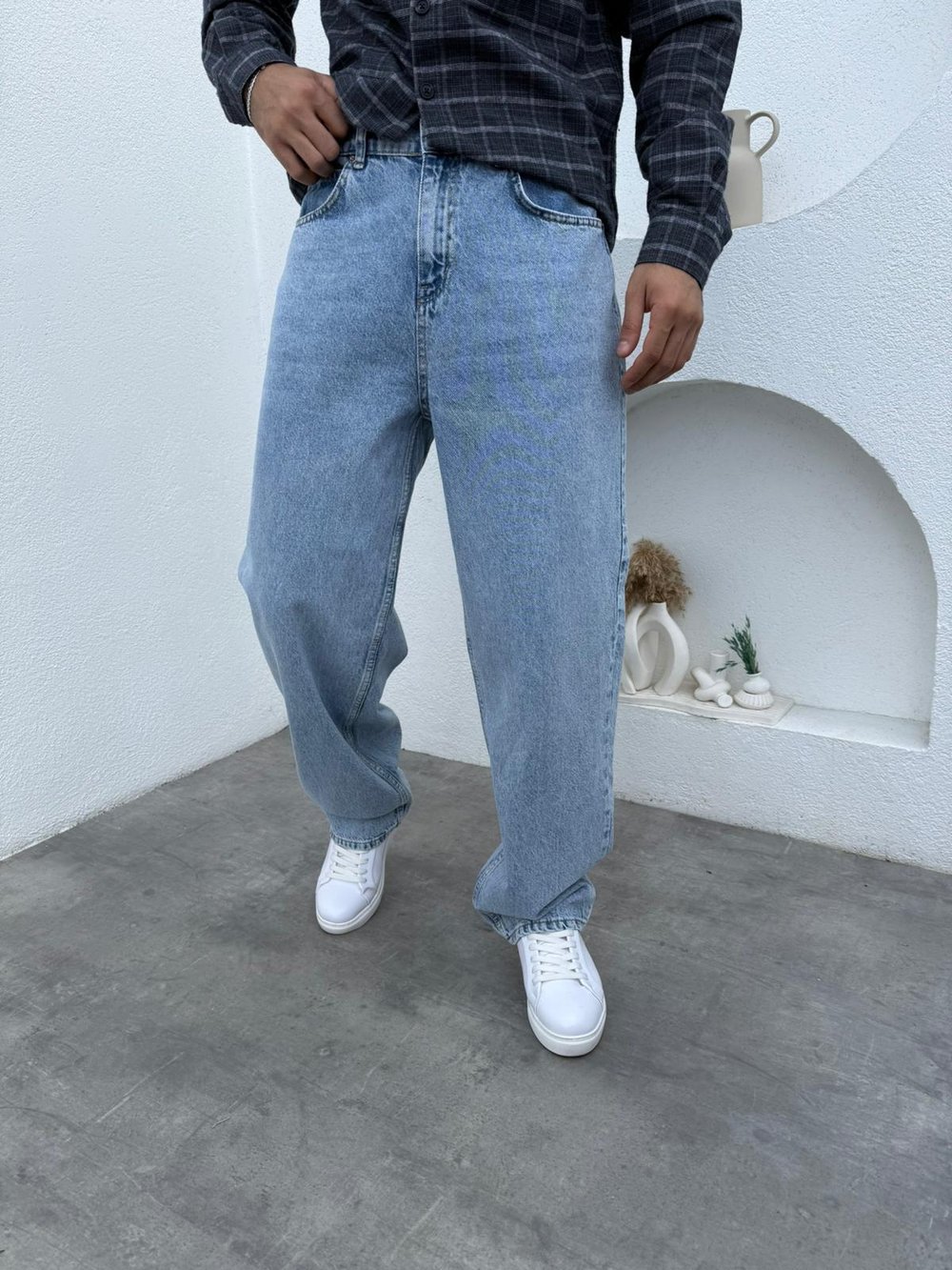 Aboult Baskı Gömlek- Süper Baggy Jean Bordo
