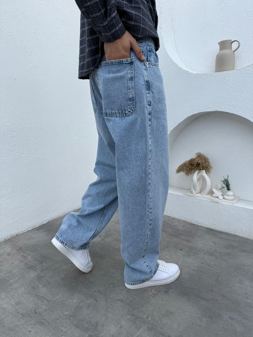 Aboult Baskı Gömlek- Süper Baggy Jean Bordo