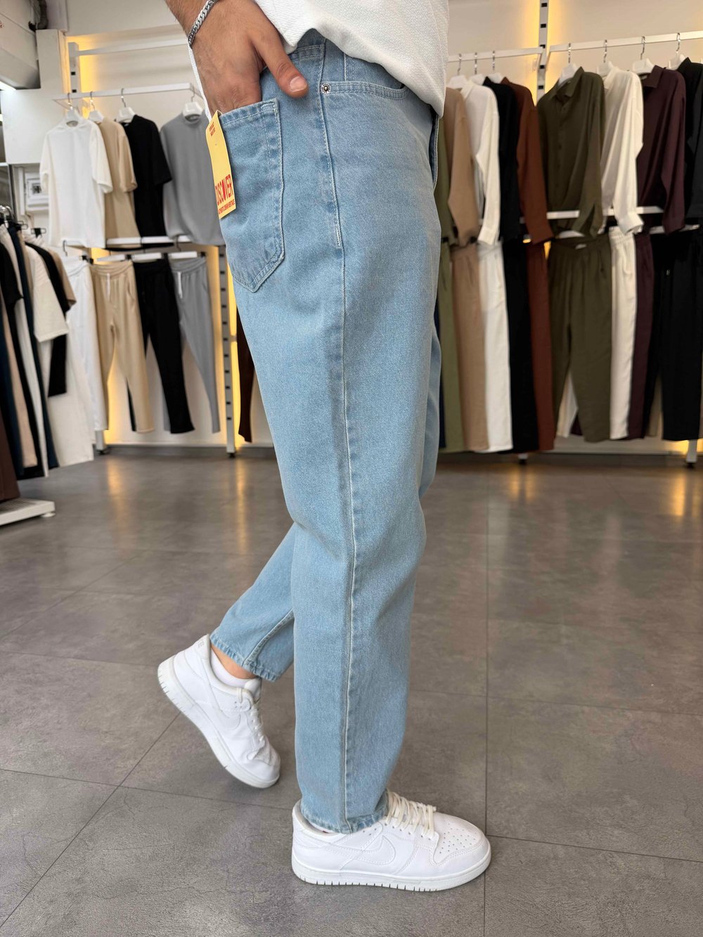 Boyfriend Kot Pantolon Açık Mavi
