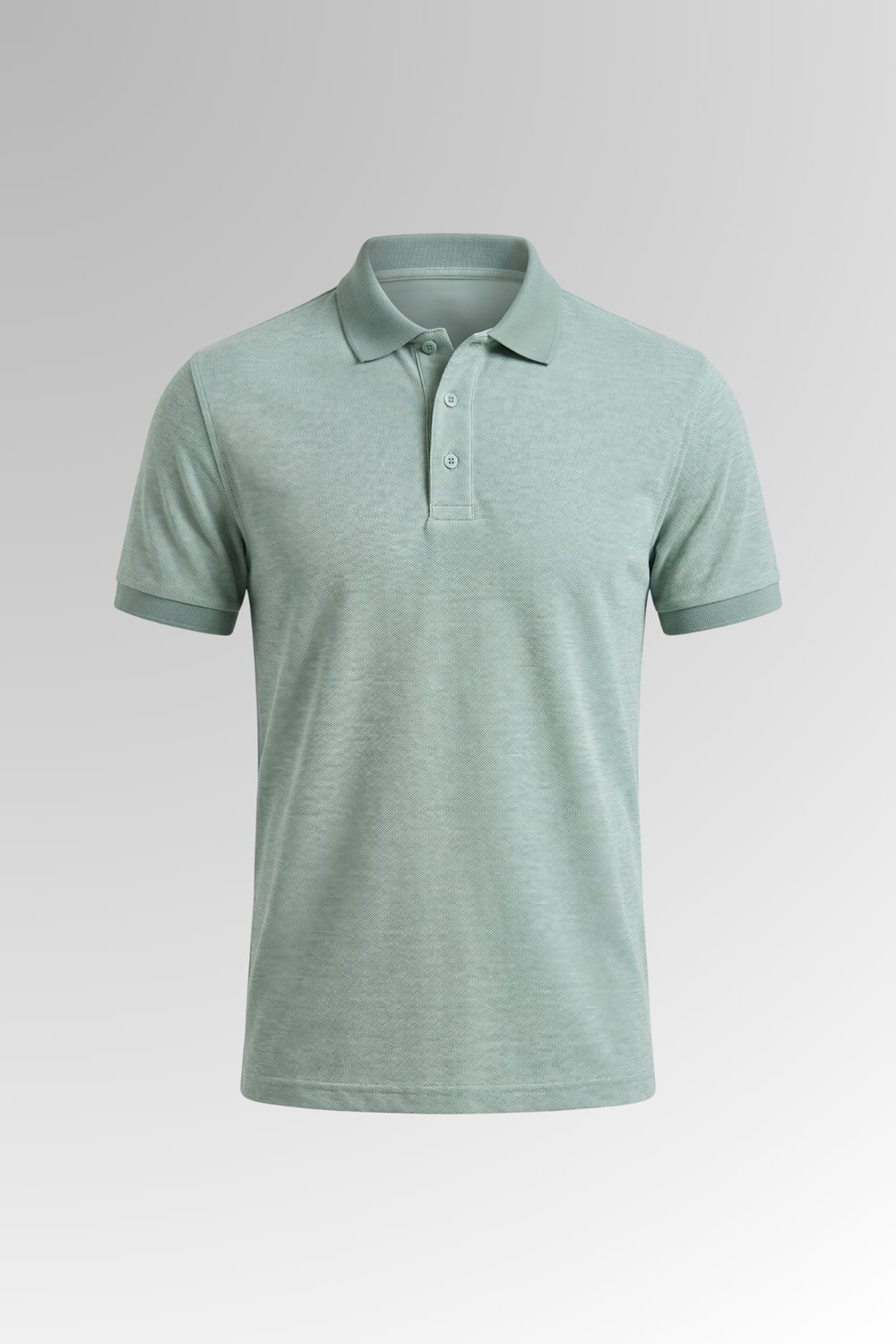 Mericerize Kumaş Ribanalı Yüksek Kalite Polo Yaka Tişört Mint Yeşili