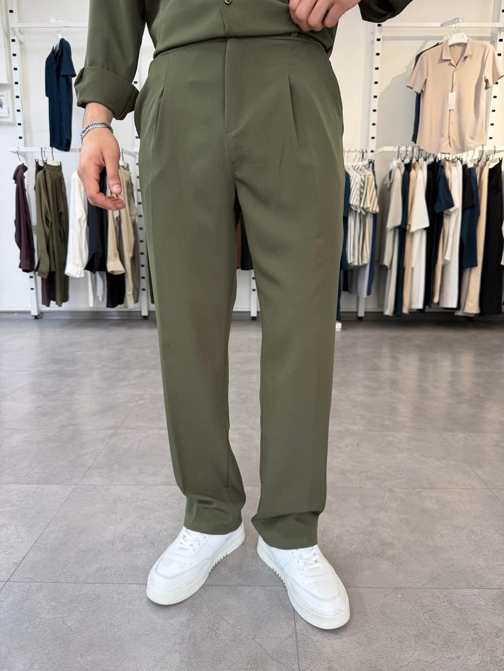 Oversize Duble Takım Haki