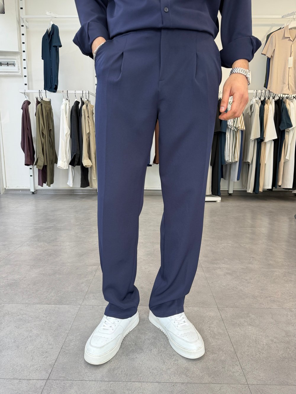 Oversize Duble Takım Lacivert