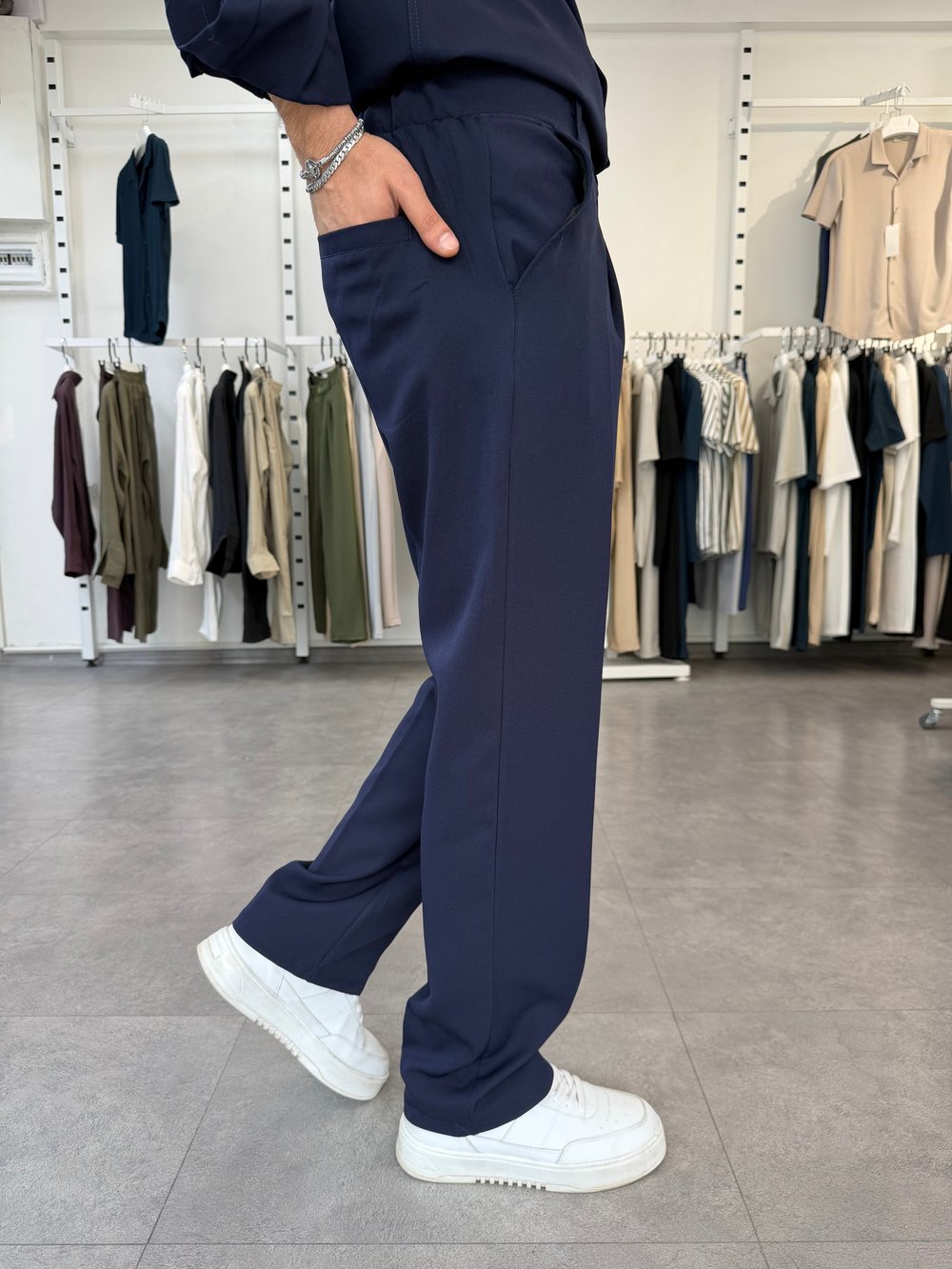 Oversize Duble Takım Lacivert