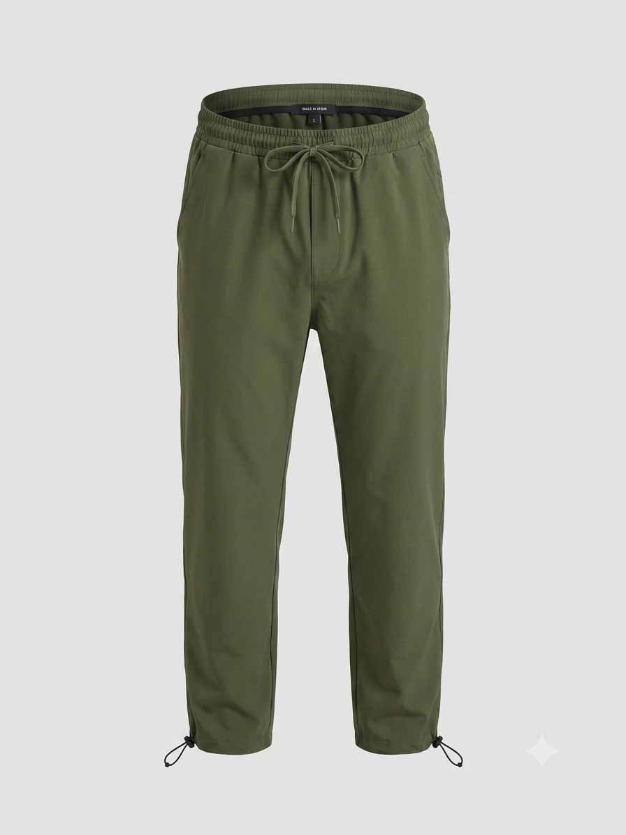 Paça Ayarlanabilir Paraşüt Baggy Pantolon Haki