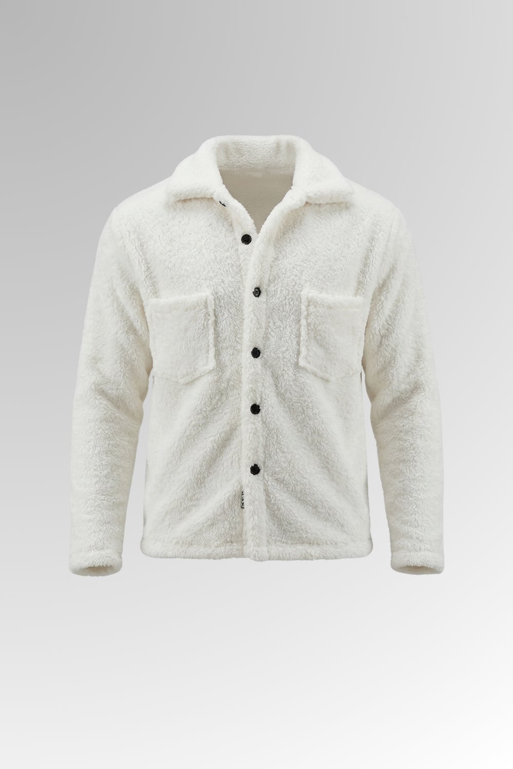 Peluş Ceket Beyaz