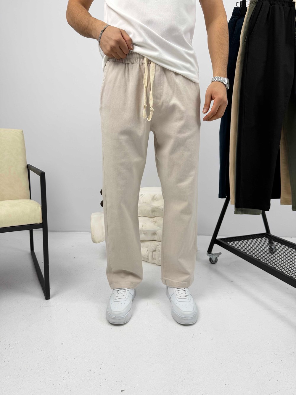 Rahat Kalıp Gabardin Pantalon Taş Gri