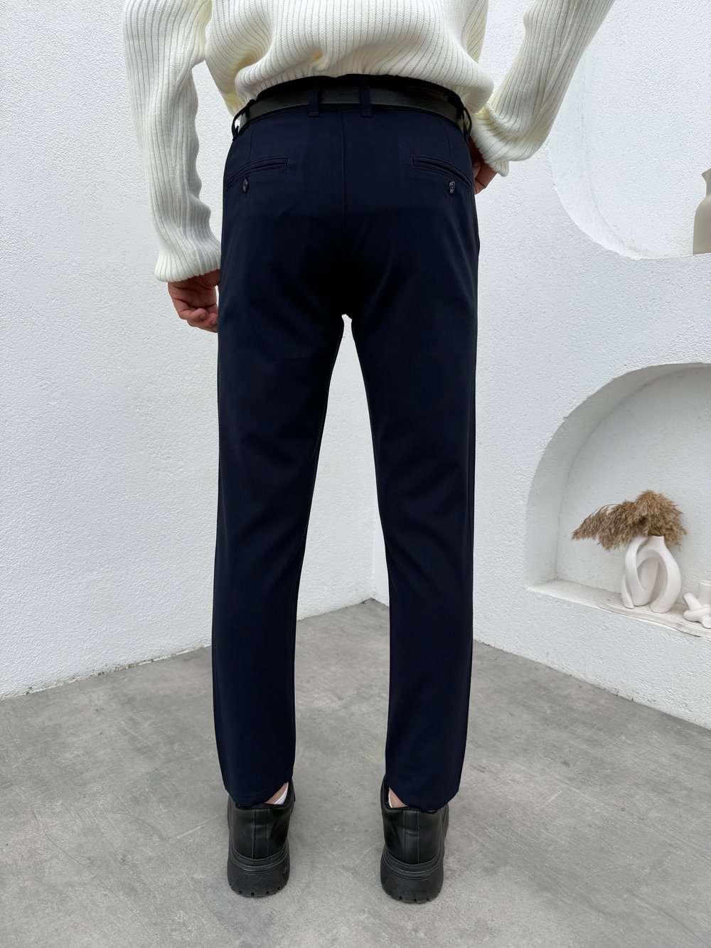 Slimfit Likralı Kumaş Pantolon Lacivert