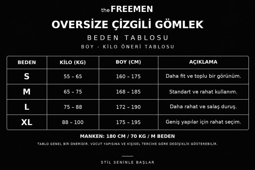 Yarım Oversize Çizgili Gömlek Bej
