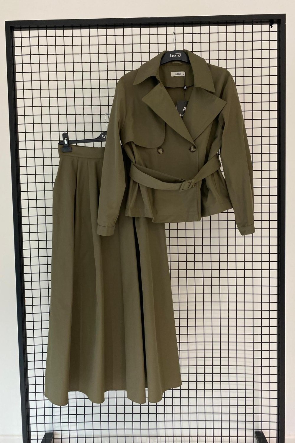 Armine Trend Trenç Model Etekli Takım 25YT619 HAKİ