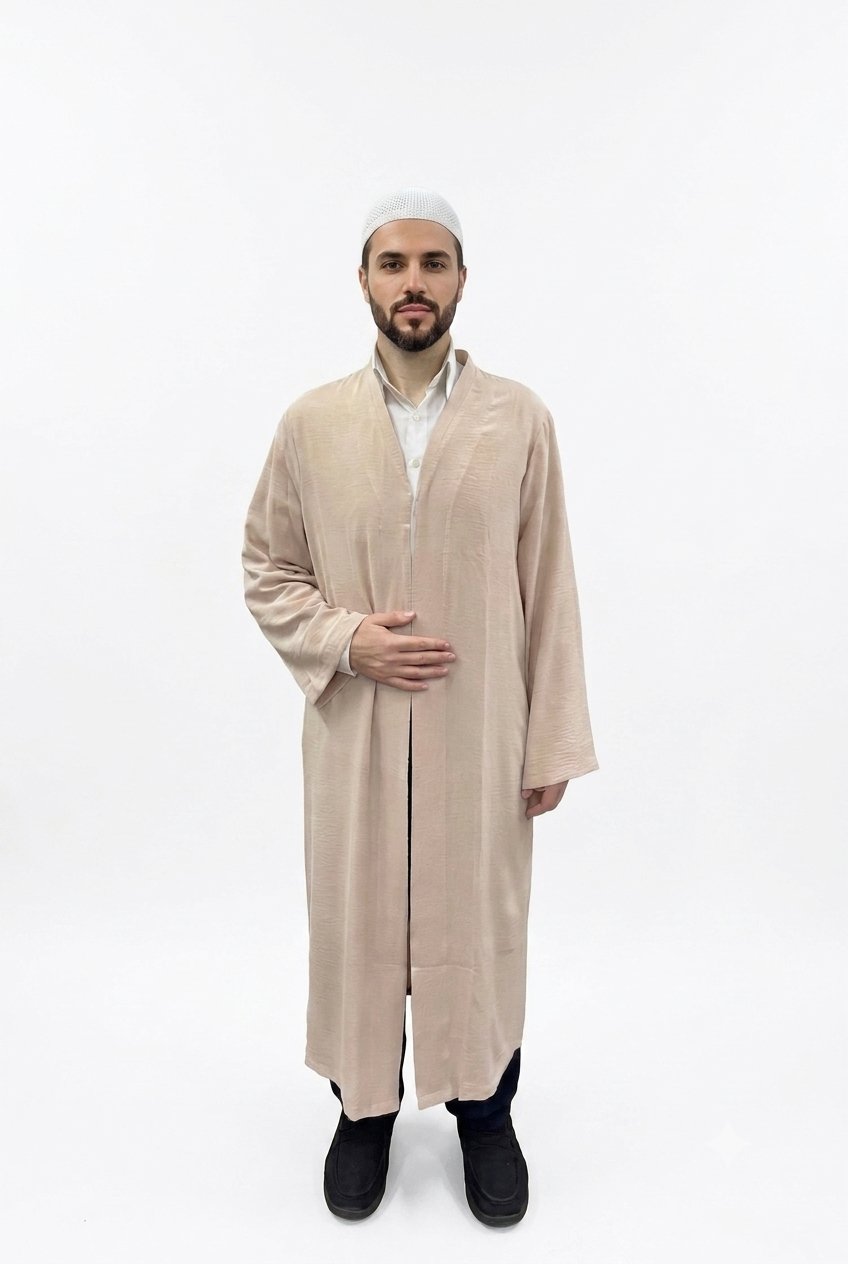 AEROBİN KUMAŞ LÜKS NAMAZ CÜBBESİ-BEJAEROBİN KUMAŞ LÜKS NAMAZ CÜBBESİAEROBİNCB-SH01CÜBBE MODELLERİSUFFA