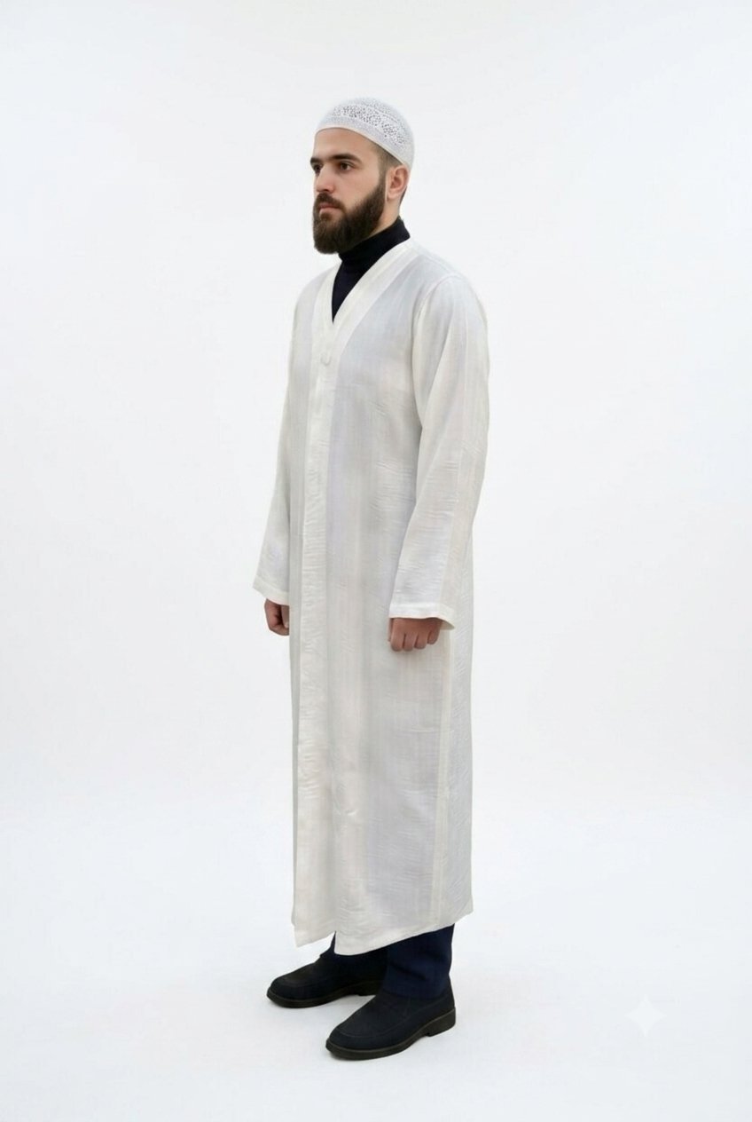 AEROBİN KUMAŞ LÜKS NAMAZ CÜBBESİ-BEYAZAEROBİN KUMAŞ LÜKS NAMAZ CÜBBESİAEROBİNCB-SH01CÜBBE MODELLERİSUFFA