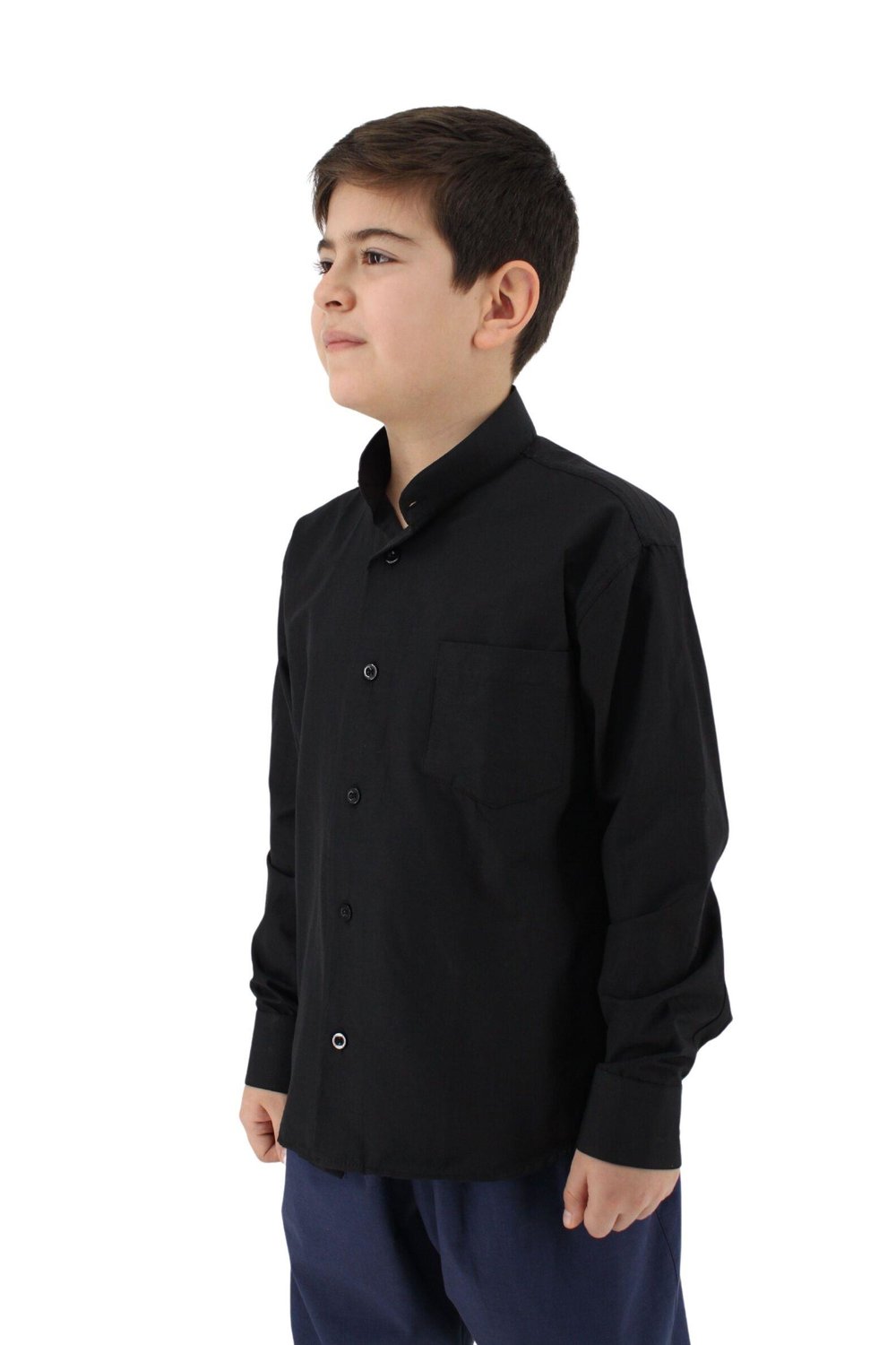 %100 PAMUK KETEN DOKULU ÇOCUK GÖMLEK | KLASİK KESİM