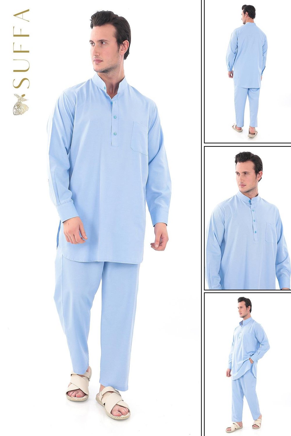 Erkek Umre Takımı - Spor Afgan Takımı ve Umre Kıyafeti 