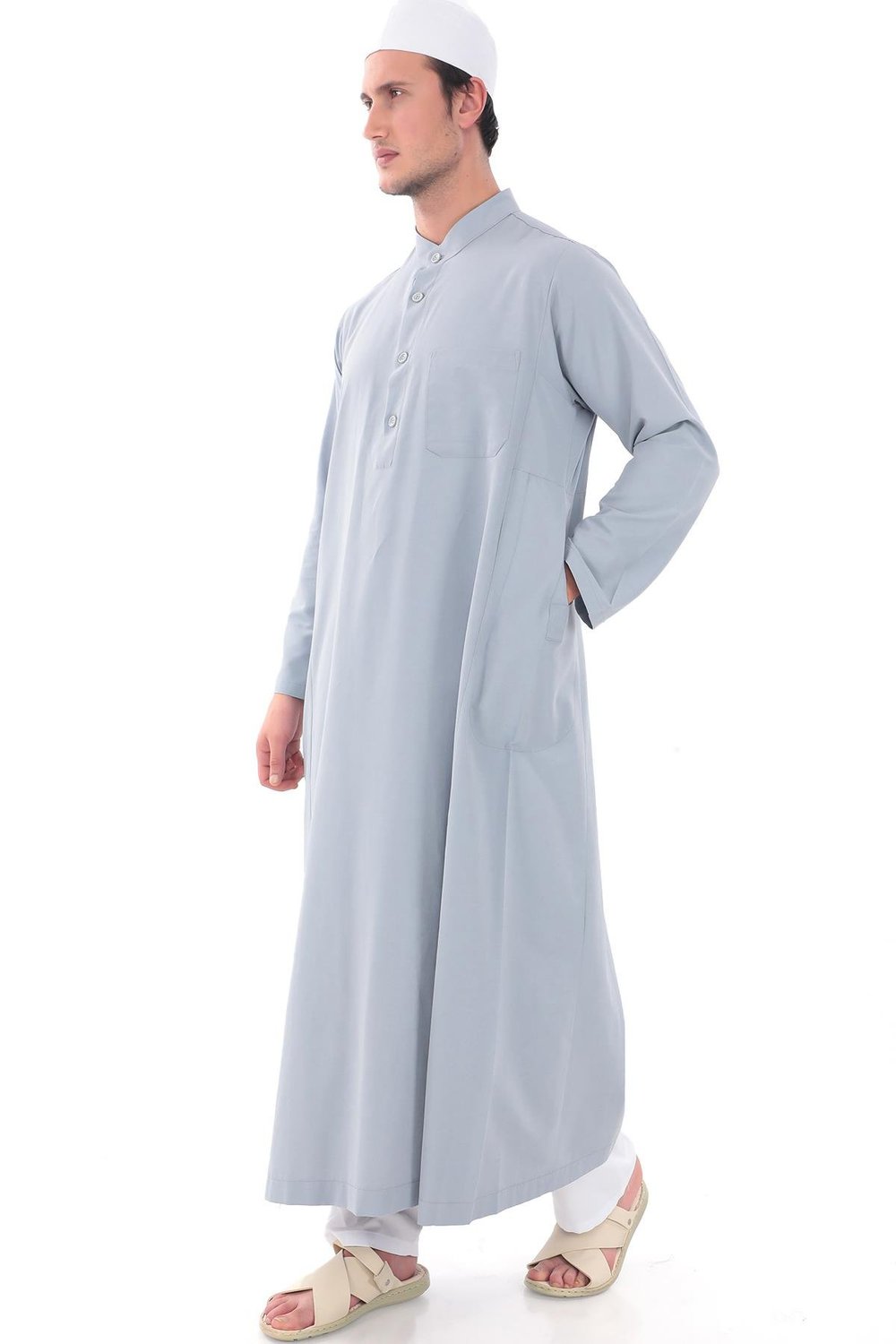 Erkek Fistan (Cellabiye) Hac Umre Elbisesi Rahat Kalıp