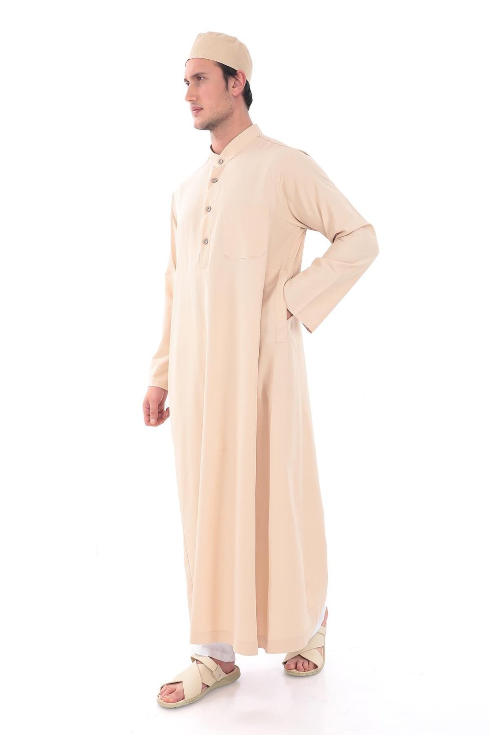 Erkek Fistan (Cellabiye) Hac Umre Elbisesi Rahat Kalıp