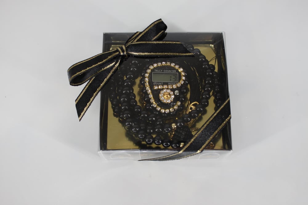 Hac Umre Hediyelikleri - Zikirmatik ve Tesbih SETİ - SİYAH