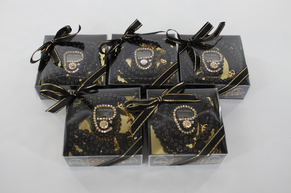 Hac Umre Hediyelikleri - Zikirmatik ve Tesbih SETİ - SİYAH