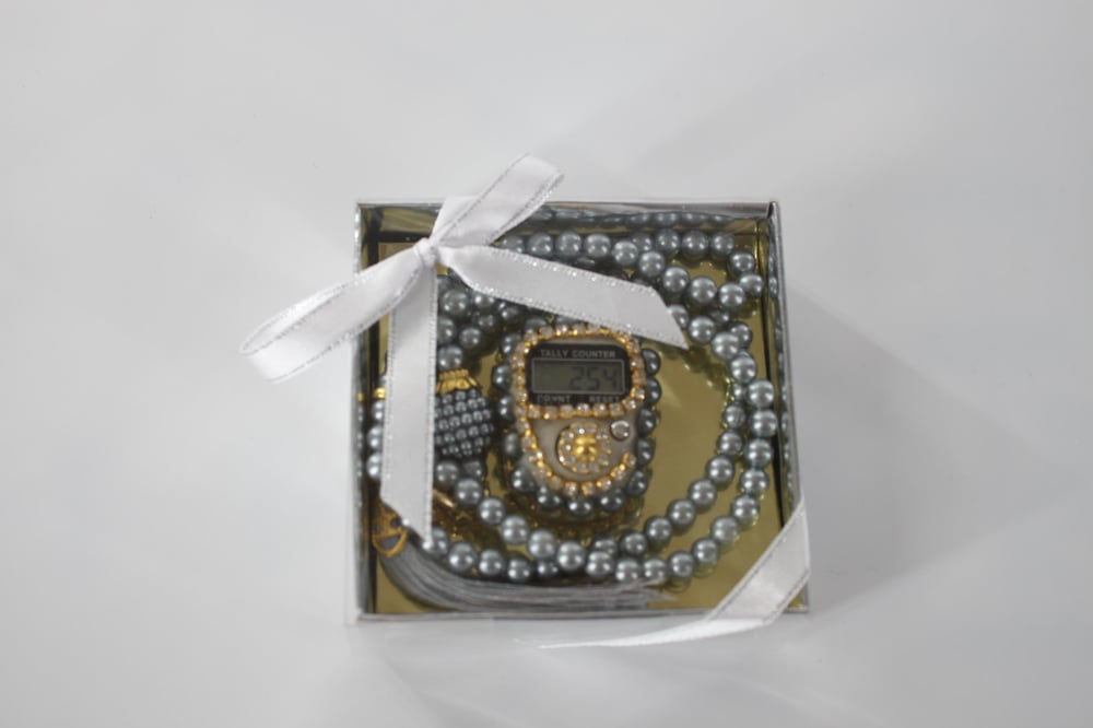 Hac Umre Hediyelikleri - Zikirmatik ve Tesbih SETİ - SİLVER