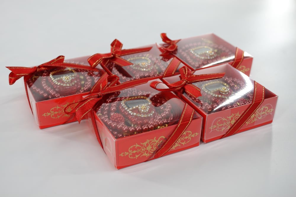 Hac Umre Hediyelikleri - Zikirmatik ve Tesbih SETİ - KIRMIZI