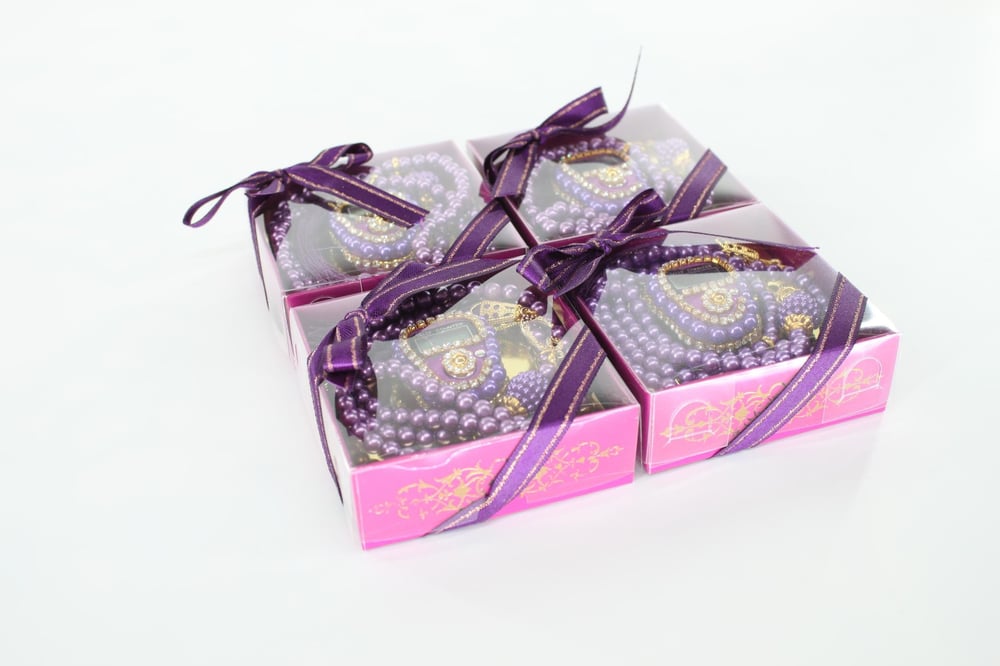 Hac Umre Hediyelikleri - Zikirmatik ve Tesbih SETİ - MOR