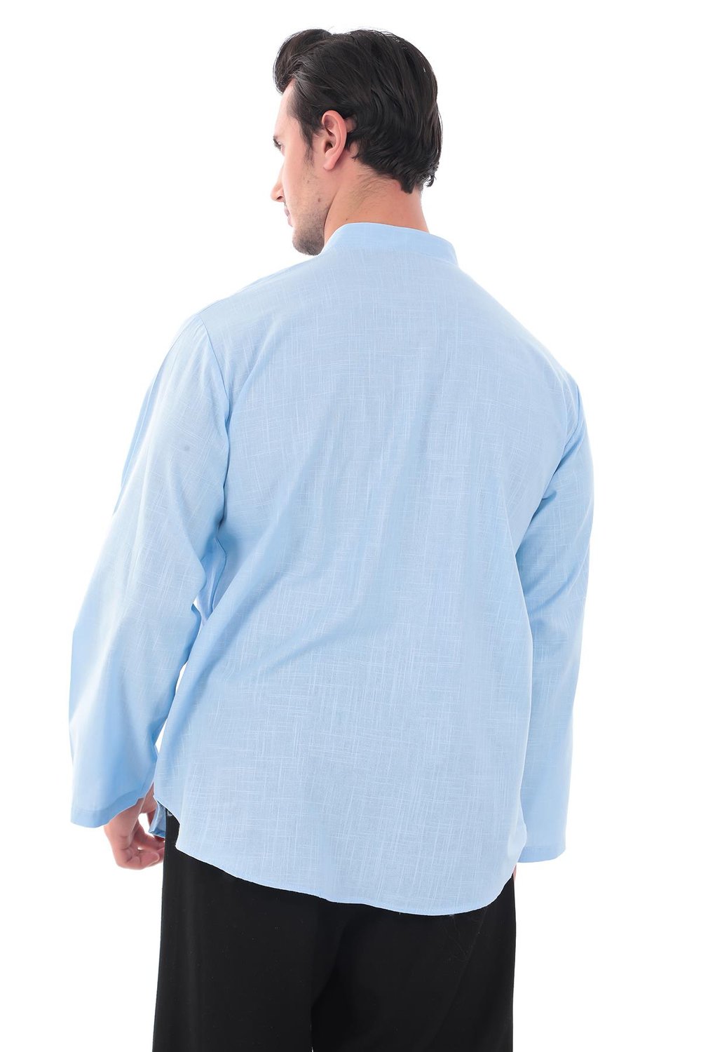 Hakim Yaka Gömlek - 3 Düğme Erkek Modeli 