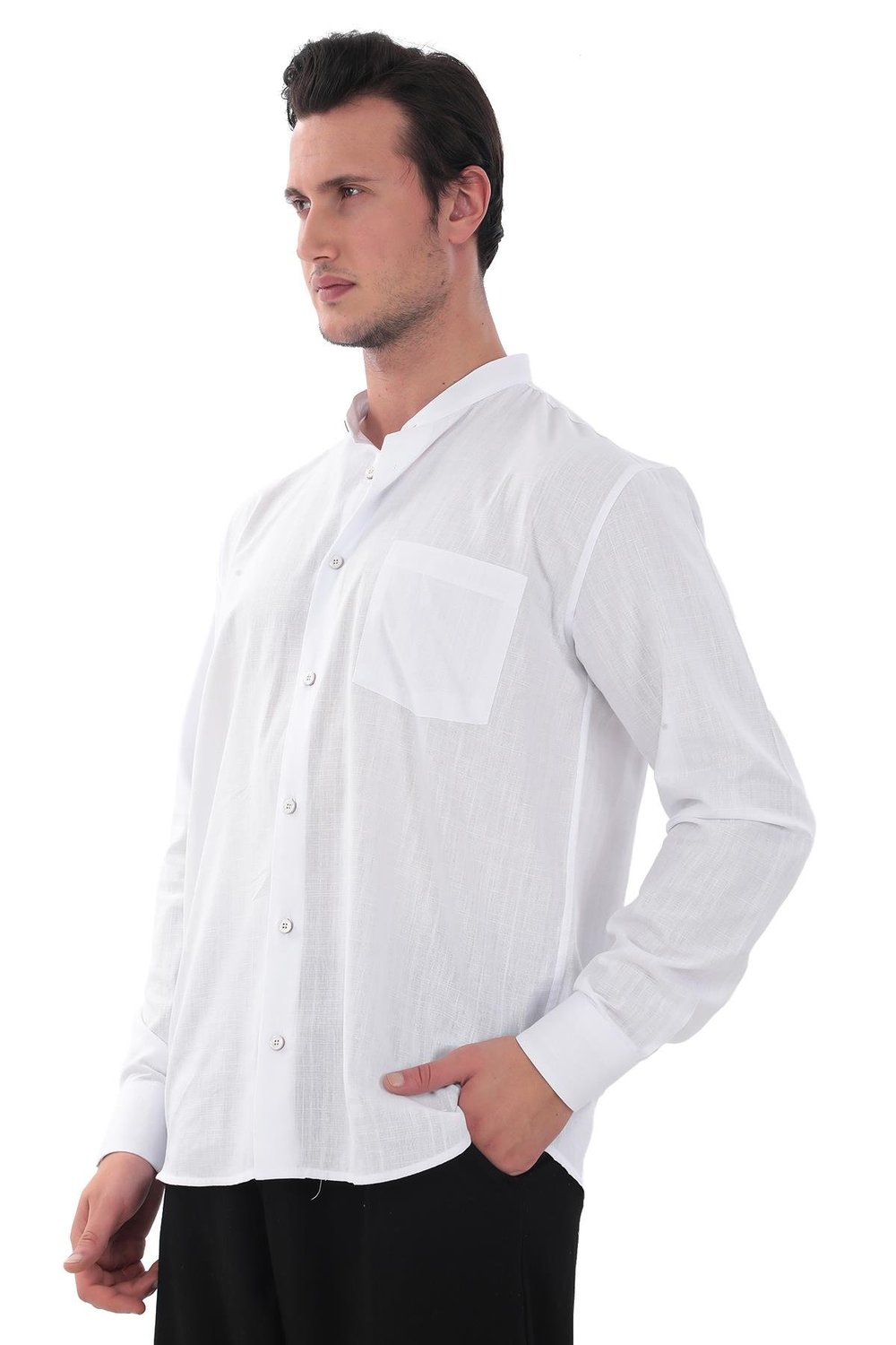 Hakim Yaka Gömlek KLASİK - İslami Giyim 