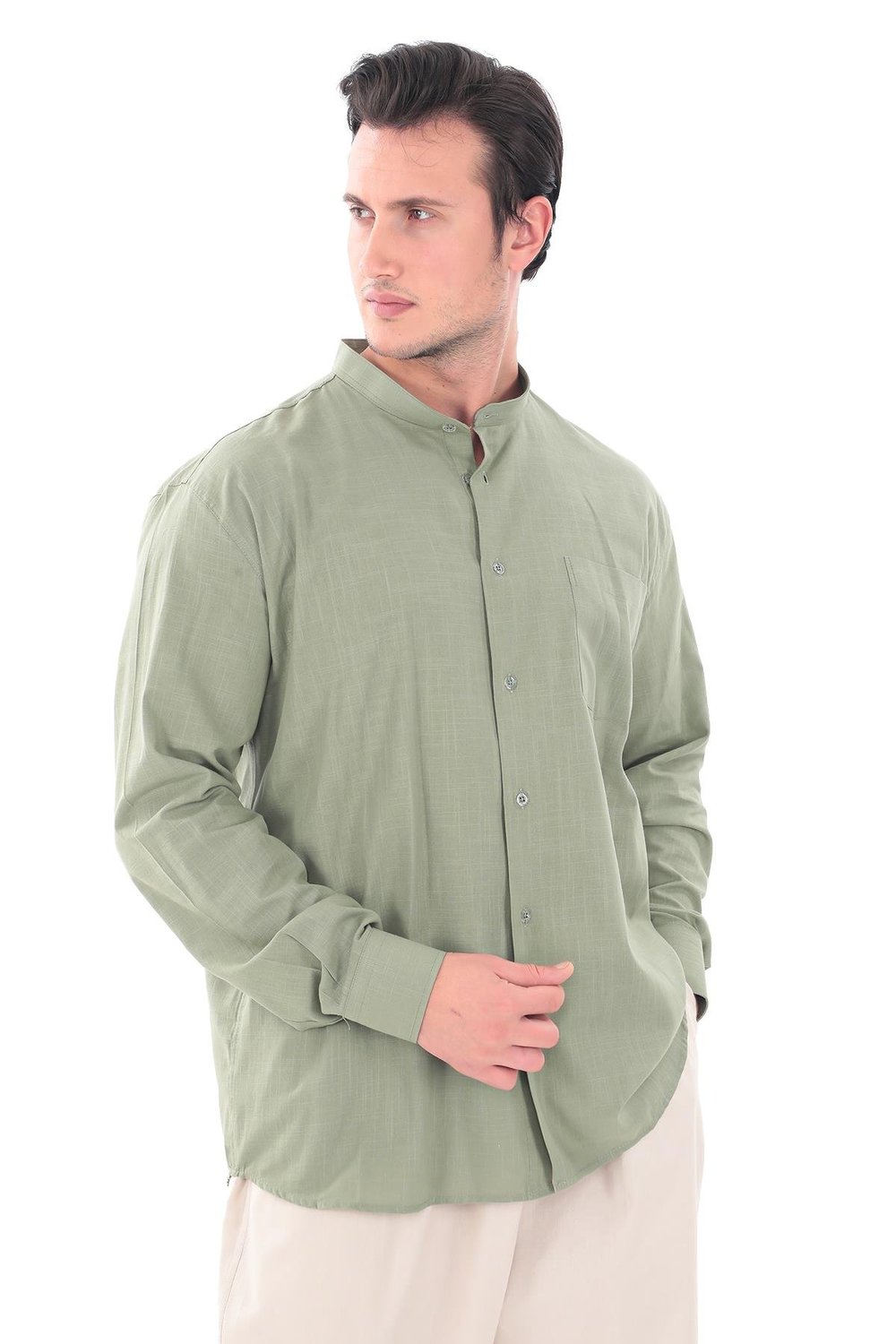 Hakim Yaka Gömlek KLASİK - İslami Giyim 