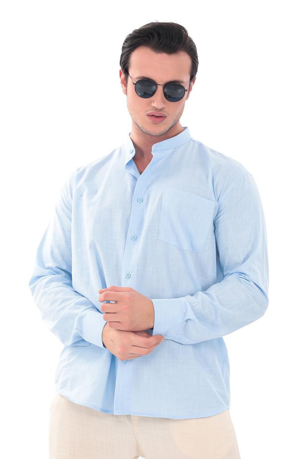 Hakim Yaka Gömlek KLASİK - İslami Giyim 