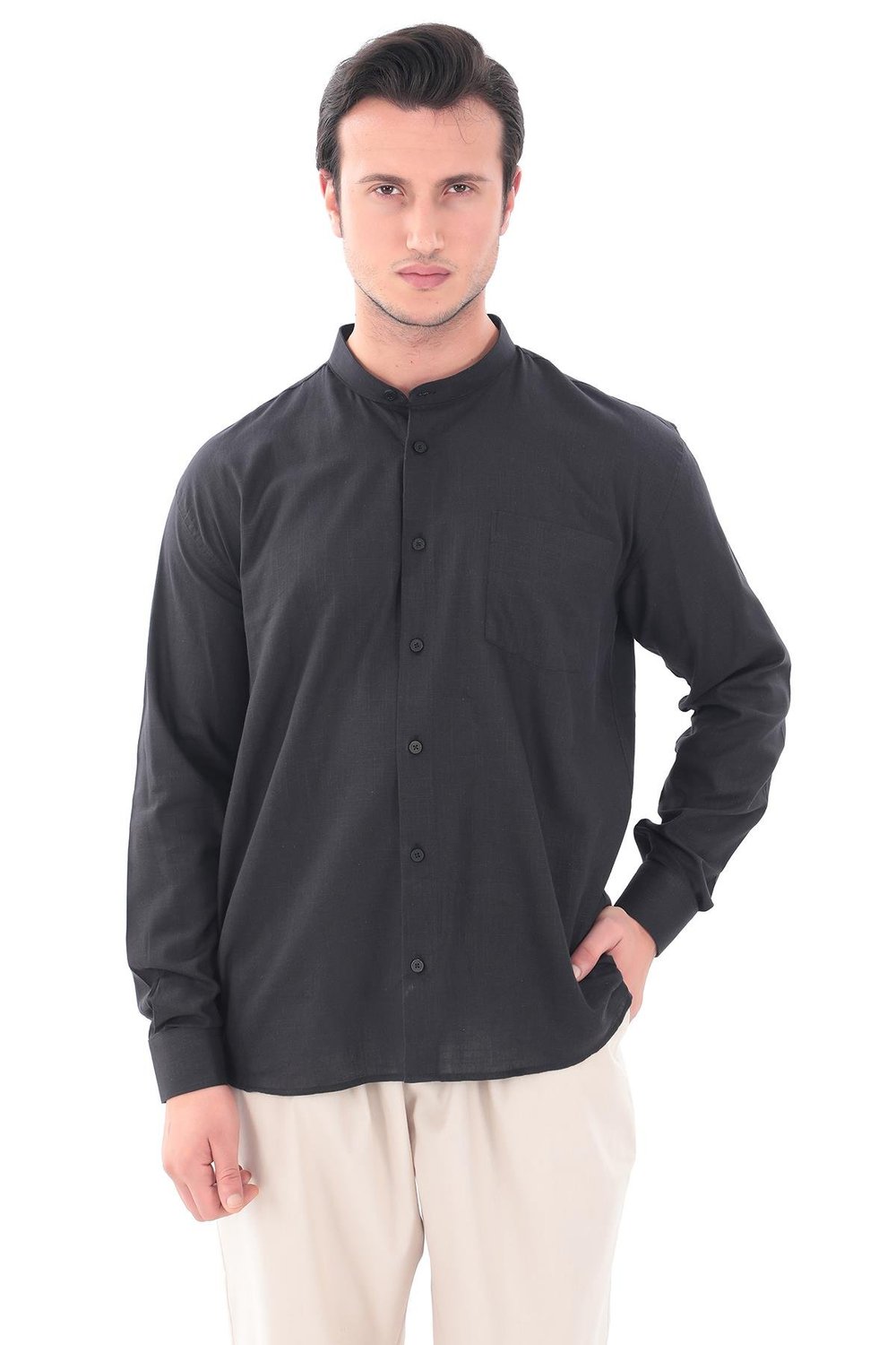 Hakim Yaka Gömlek KLASİK - İslami Giyim 